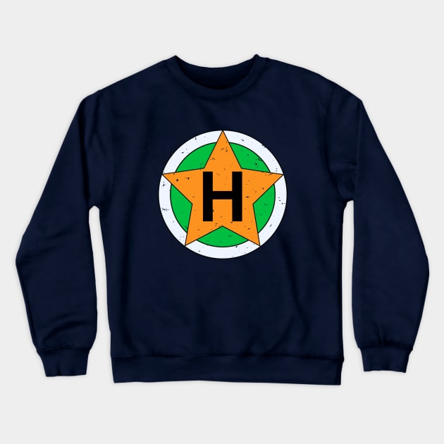 Orange Star Vintage Crewneck Sweatshirt by Julegend